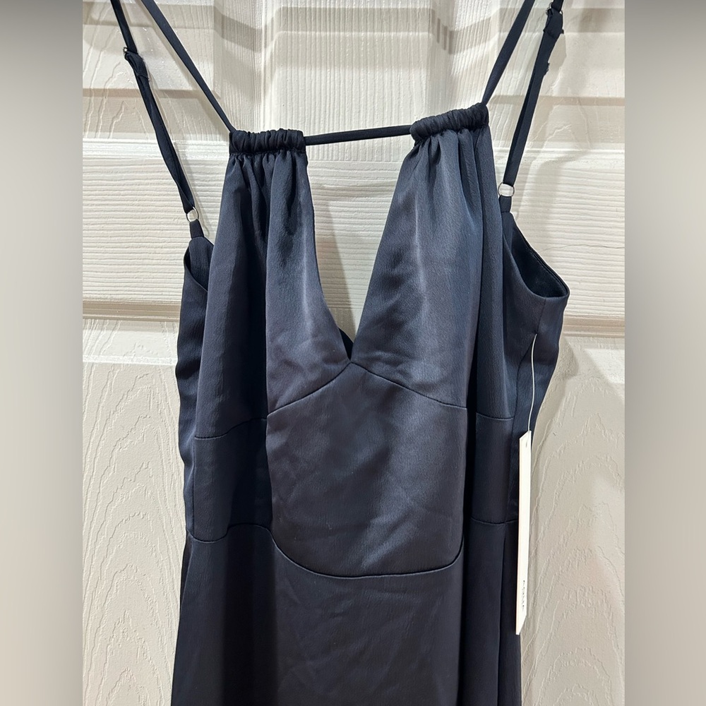 NWT Aqua formal Bloomingdales Long blue dress. Size 2 gown NEW - Picture 3 of 8
